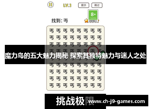 魔力鸟的五大魅力揭秘 探索其独特魅力与迷人之处